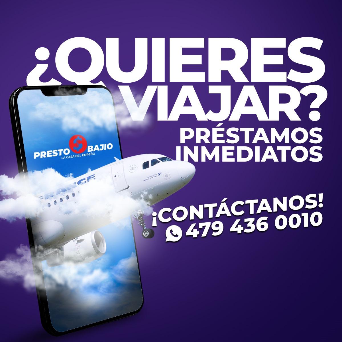 Banner ¿Quiéres viajar? con PrestoBajio